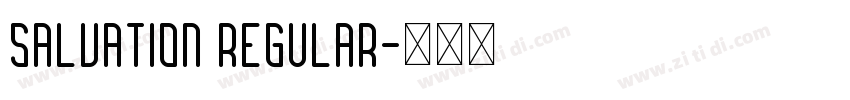 Salvation Regular字体转换